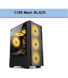KUĆIŠTE DARKFLASH AIGO C195 MESH CRNO SA 4X ARGB VENTILATORA