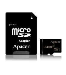 APACER MICROSD 64GB CLASS 10 R/W 85/10MB/S + ADAPTER