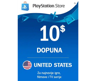 PLAYSTATION DOPUNA 10$ USA