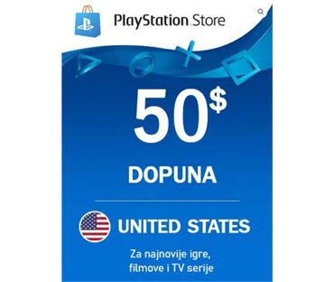 PLAYSTATION DOPUNA 50$ USA