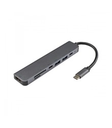 SBOX ADAPTER USB TYPE C HDMI/USB3.0/SD+TF - 7U1