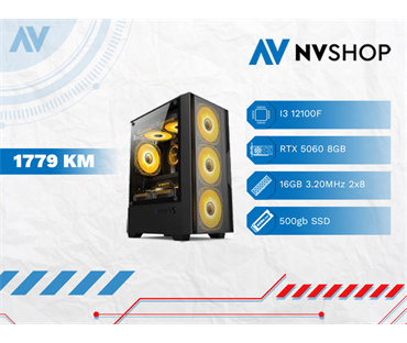 DESKTOP PC I3-12100F/H610M/16GB/500SSD/RTX 5060 8GB GDDR6/720W