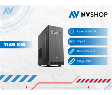 DESKTOP PC RYZEN 5 5600G/A520/16GB/256SSD/500W/M325