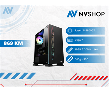 DESKTOP PC RYZEN 5 5600GT/A520/16GB/500SSD/620W/V320