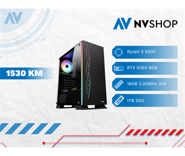 GAMING PC RYZEN 5 5500/A520/16GB/1TBSSD/RTX 5060 8GB/720W/V320