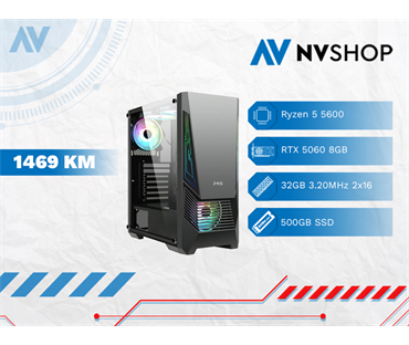 GAMING PC RYZEN 5 5600/A520/32GB/500GBSSD/RTX 5060/720W/V305