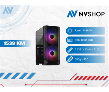 GAMING PC RYZEN 5 5600/B550/32GB/500GBSSD/RTX 4060/600W/IT-3503