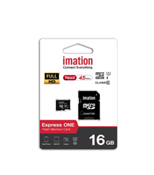 IMATION MICROSD 16GB U1 CLASS10 + ADAPTER