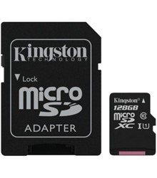 MEM SD MICRO 128GB CANVAS PLUS + ADP KIN