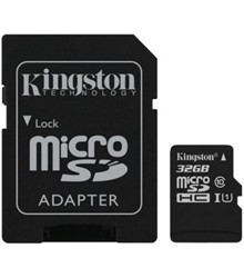 KINGSTON 32GB MICROSDHC CANVAS SELECT PLUS 100R A1
