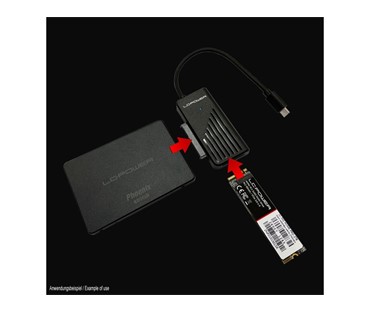 LC-POWER ADAPTER ZA SATA NVME