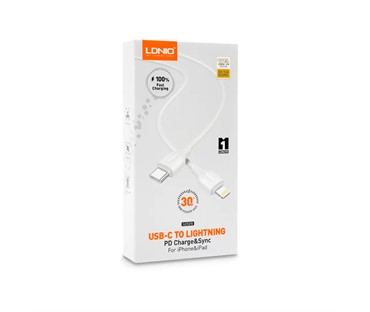 LDNIO LC-121-I USB KABEL FAST 30W C NA IPHONE 1M