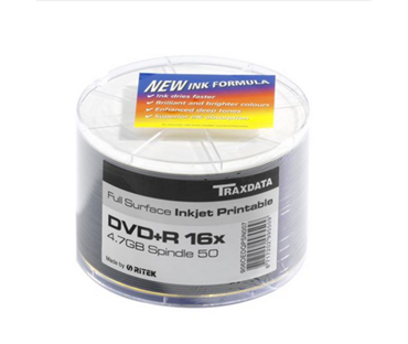 MEM DVD TRX DVD-R 16X PRN F SP50 WHITE