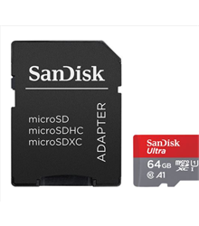 MEM SD MICRO 64GB SANDISK ULTRA UHS-I, CLASS 10,A1,U1