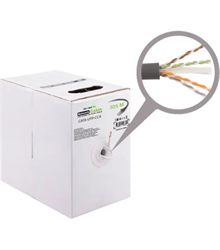 MREŽNI KABAL UTP CAT 5E CCA SIVE BOJA,24 AWG,305M