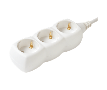 HOME NV 3-3/WH/1,5 PRODUŽNI KABEL,3 UTIČNICA,1.5MM,3MET,BIJELI
