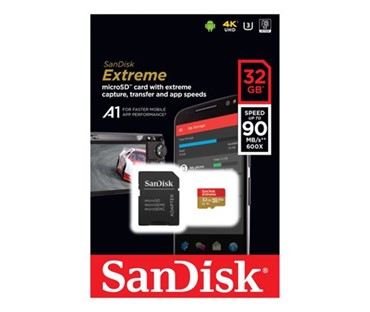 MEM SD MICRO 32GB UHS-3 SANDISK EXTREME + ADP 100MB/S