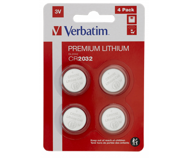BATERIJE VERBATIM LITHIUM CR2032 3V 4/1